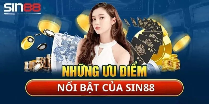 Nhà cái Sin88 có giao diện khá nổi bật